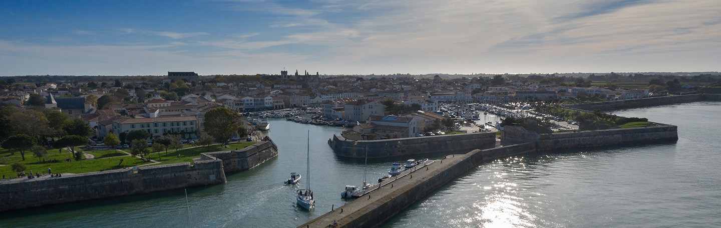 Vue réelle du Port de Saint-Martin-de-Ré