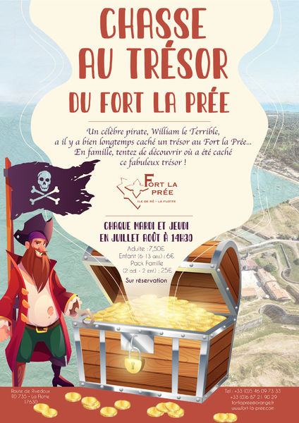 Chasse au trésor au Fort la Prée