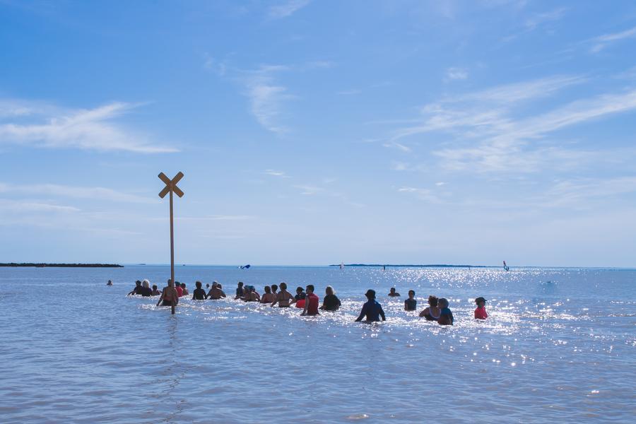 Séance de marche océanique organisé par le club nautique de Châtelaillon-Plage