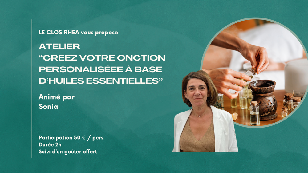 Affiche Atelier création d'onctions aux huiles essentielles