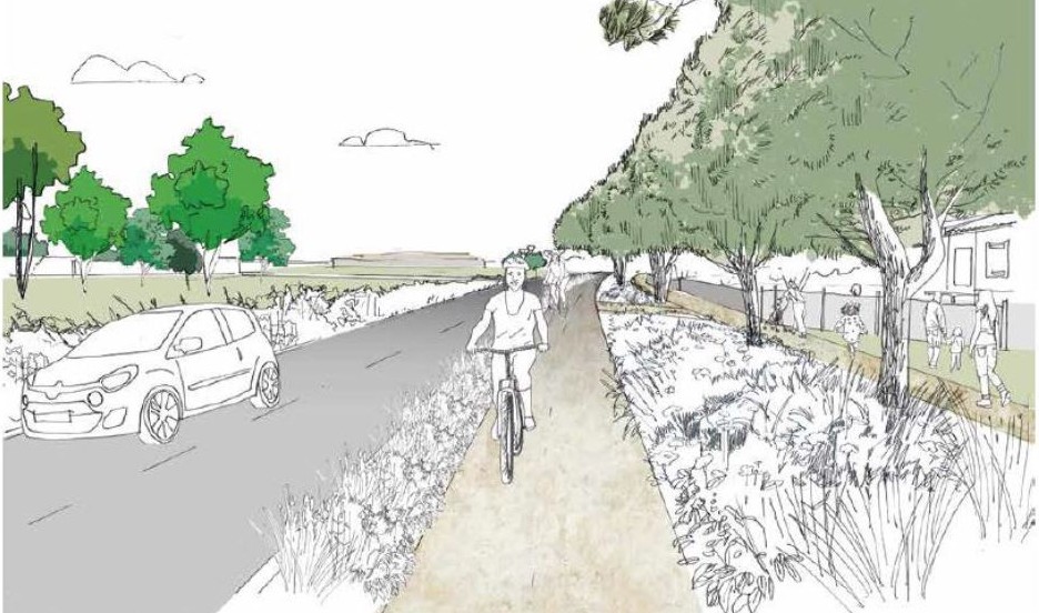 Croquis d'ambiance de l'avenue du 11 novembre