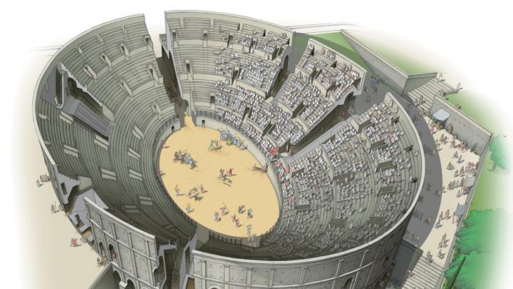 Les arènes de Saintes au temps des gladiateurs