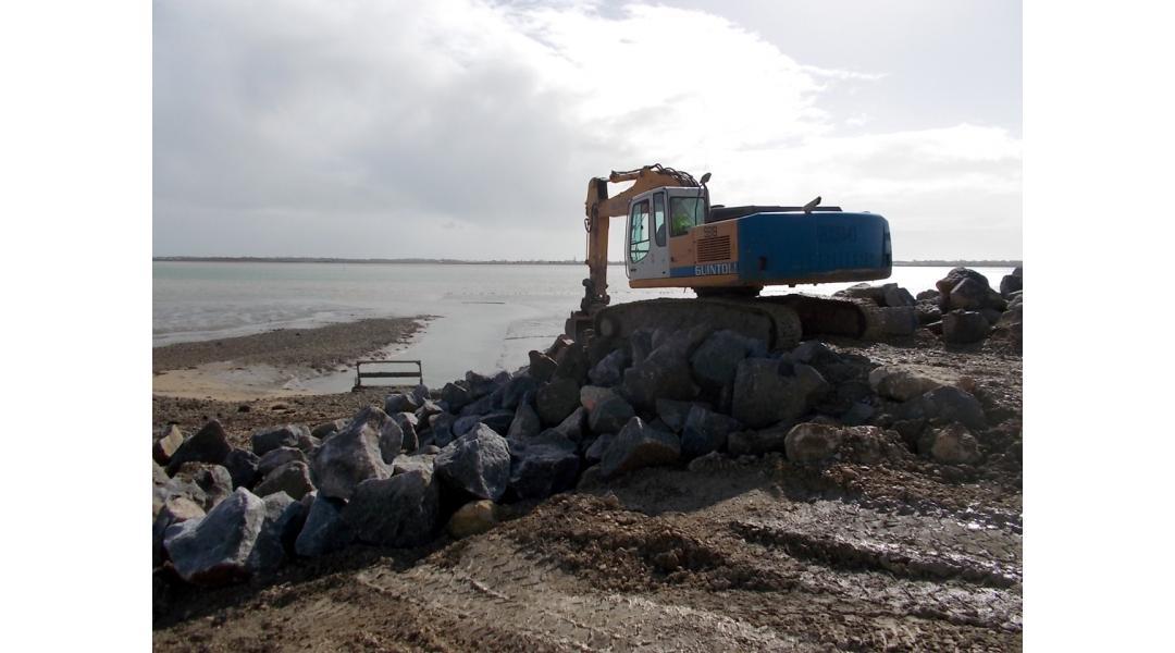 Travaux en cours à Loix - Mars 2016 Travaux en cours à Loix - Mars 2016